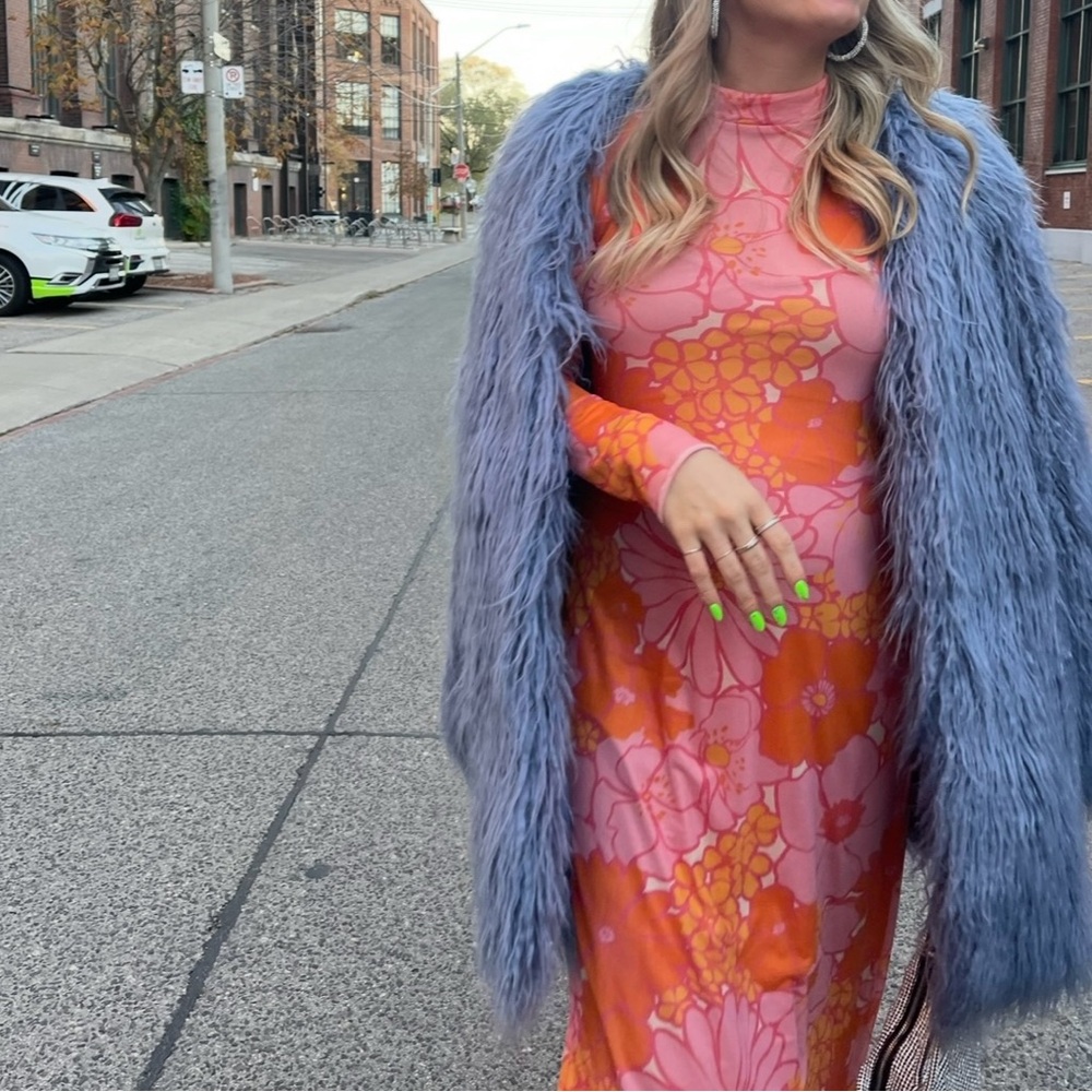 Renata faux fur coat Free People